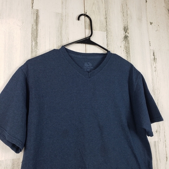 3/$15 boys fruit of the loom basic blue vneck tshirt size XXL 16 - Picture 2 of 6